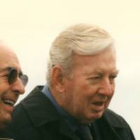 Richard DeVos smiling with Jay VanAndel.